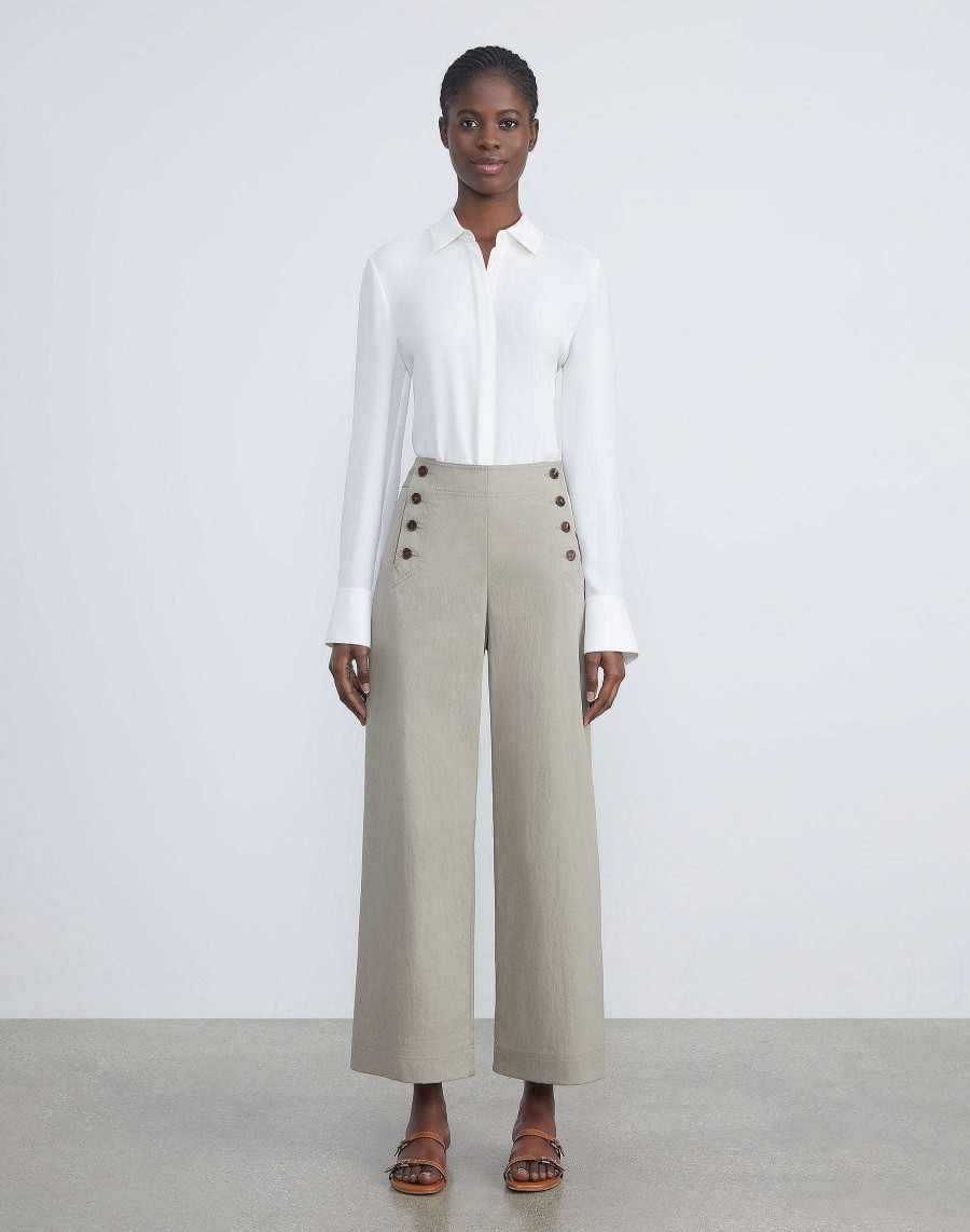 Lafayette 148 New York Pants & Shorts | Cotton Twill Seabring Pant Navy