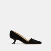 Lafayette 148 New York Heels | Suede Heeled Pump Black