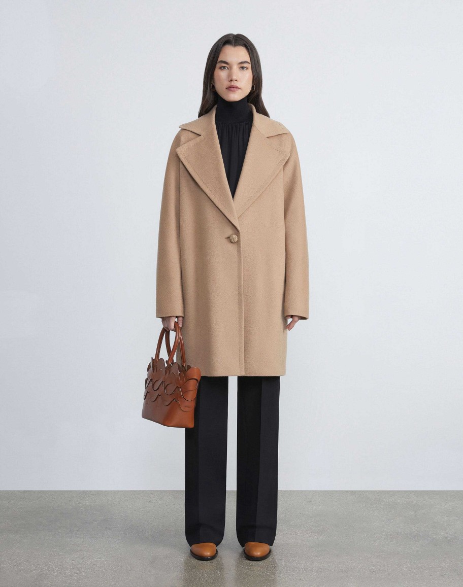 Lafayette 148 New York Jackets & Blazers | Hair Coat Camel