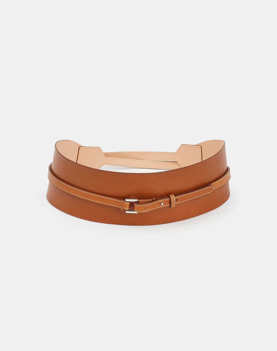 Lafayette 148 New York Leather Accessories | Vachetta Leather Obi Belt Black