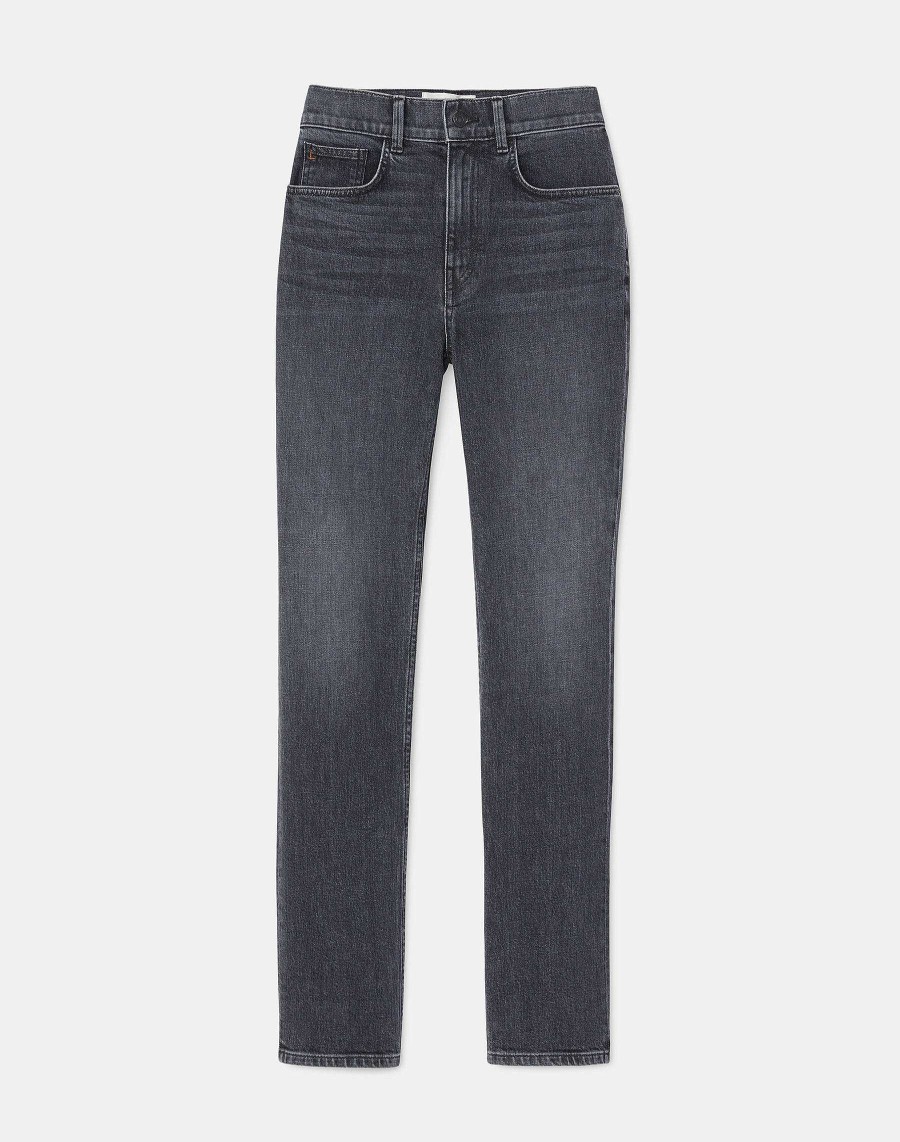 Lafayette 148 New York Pants & Shorts | L148 Denim Reeve Straight Jean Washed Onyx