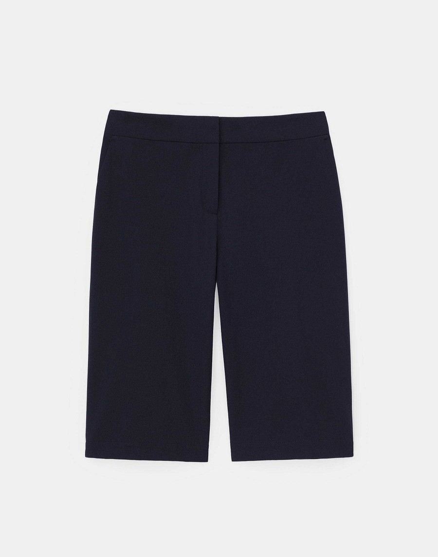 Lafayette 148 New York Pants & Shorts | Stretch Twill Manhattan Bermuda Short Black