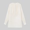 Lafayette 148 New York Blouses & Shirts | Sustainable Gemma Cloth Voile Pintuck Popover Blouse Pebble