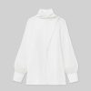 Lafayette 148 New York Blouses & Shirts | Opaque & Sheer Silk Wrap Blouse Cloud